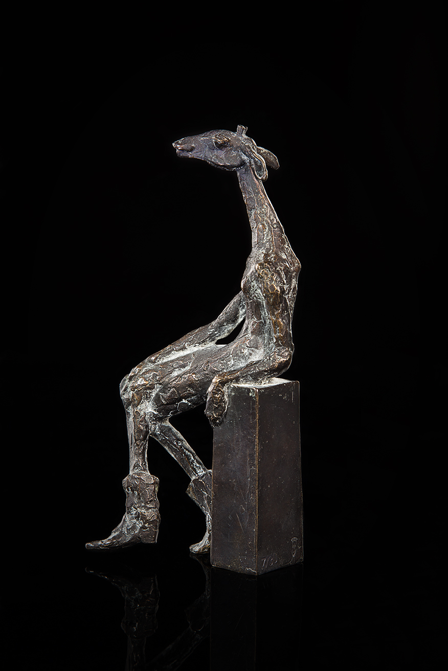 Plastik "Giraffe", Bronze - limitierte Edition! Julia Schleicher